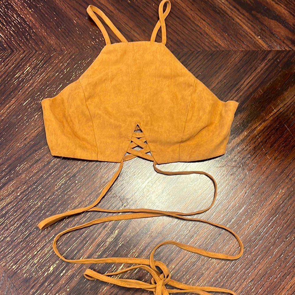 Tan Crop Top